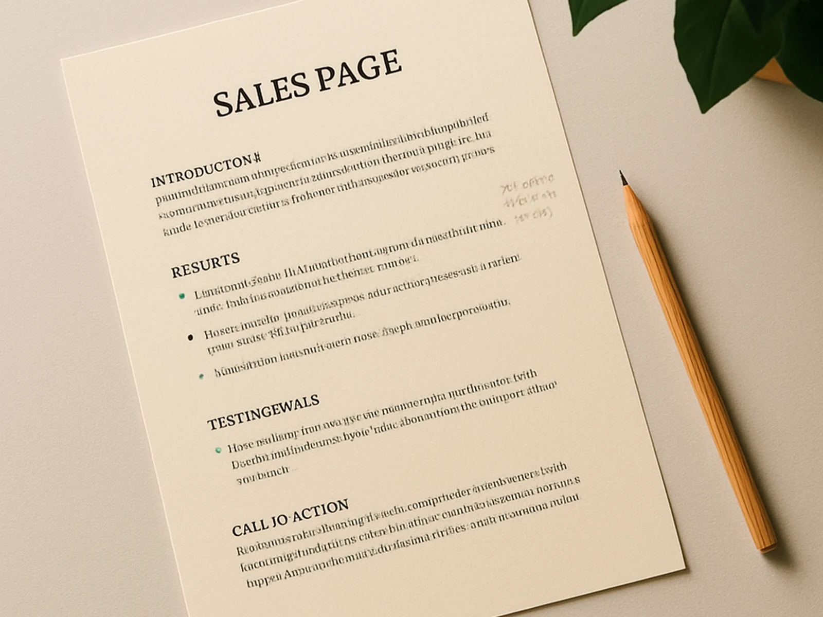 Sales Page Copy